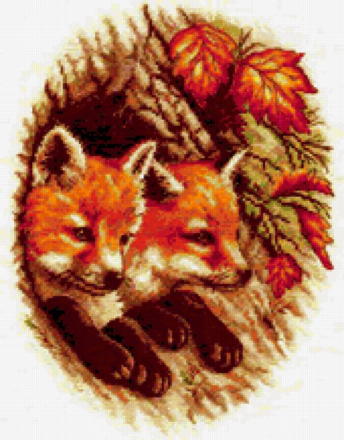 лисята - нора, лисята - предпросмотр