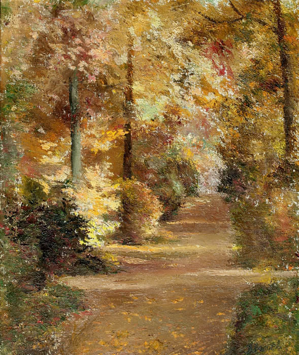 Осень в парке - листва, парк, осень, времена года - оригинал