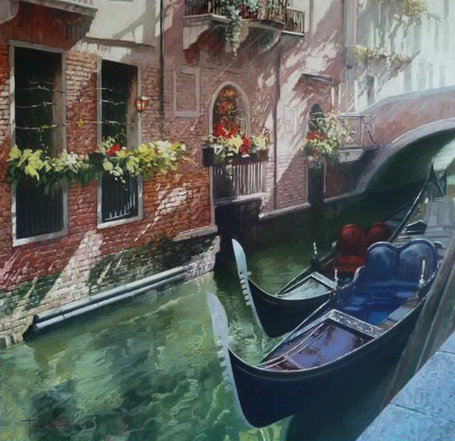 Венеция - венеция, город, городской пейзаж, каналы, италия - оригинал