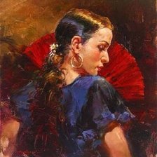 Схема вышивки «Испанка»