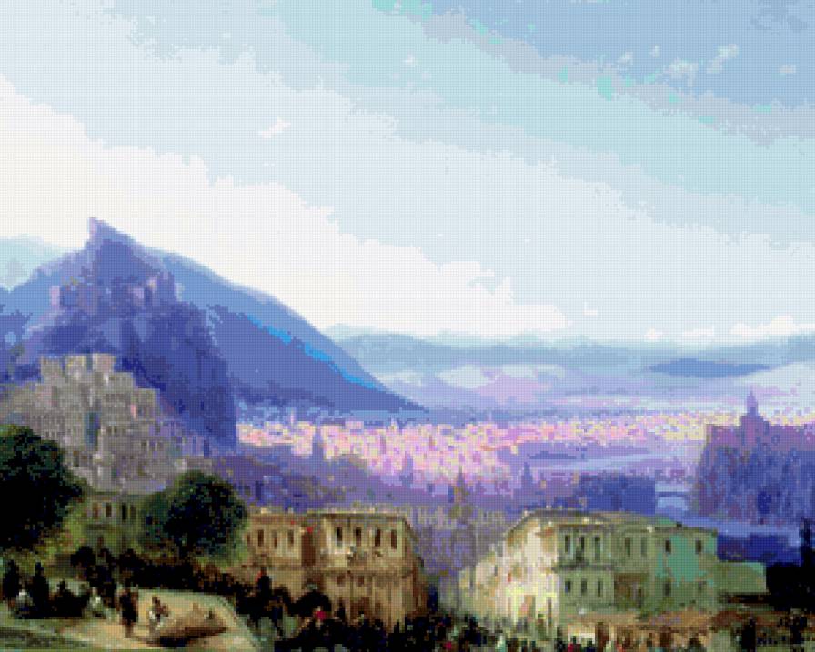 вид Тифлиса - города, тифлис, пейзаж - предпросмотр