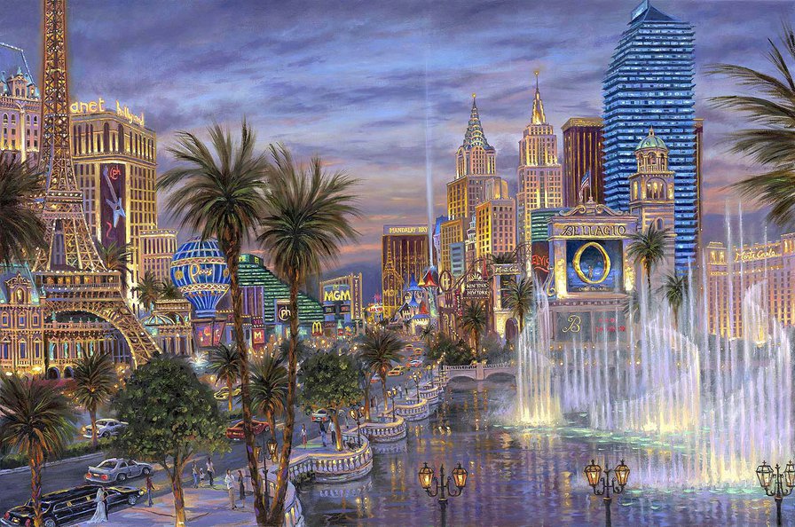 Париж - картина - оригинал