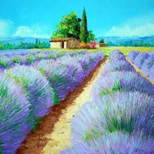 Схема вышивки «Lawandowoe pole.»