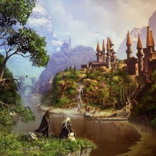 Схема вышивки «Замок»