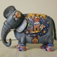 Оригинал схемы вышивки «слон» (№325036)