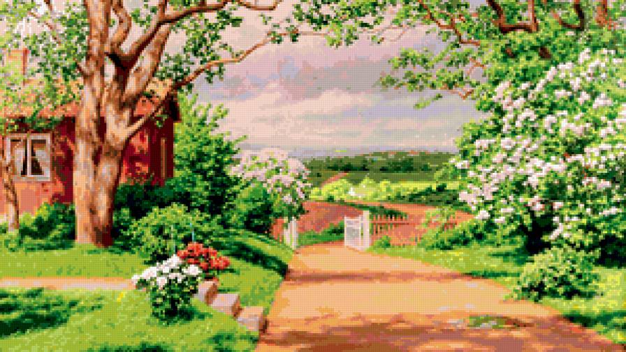 живопись - дом, живопись - предпросмотр