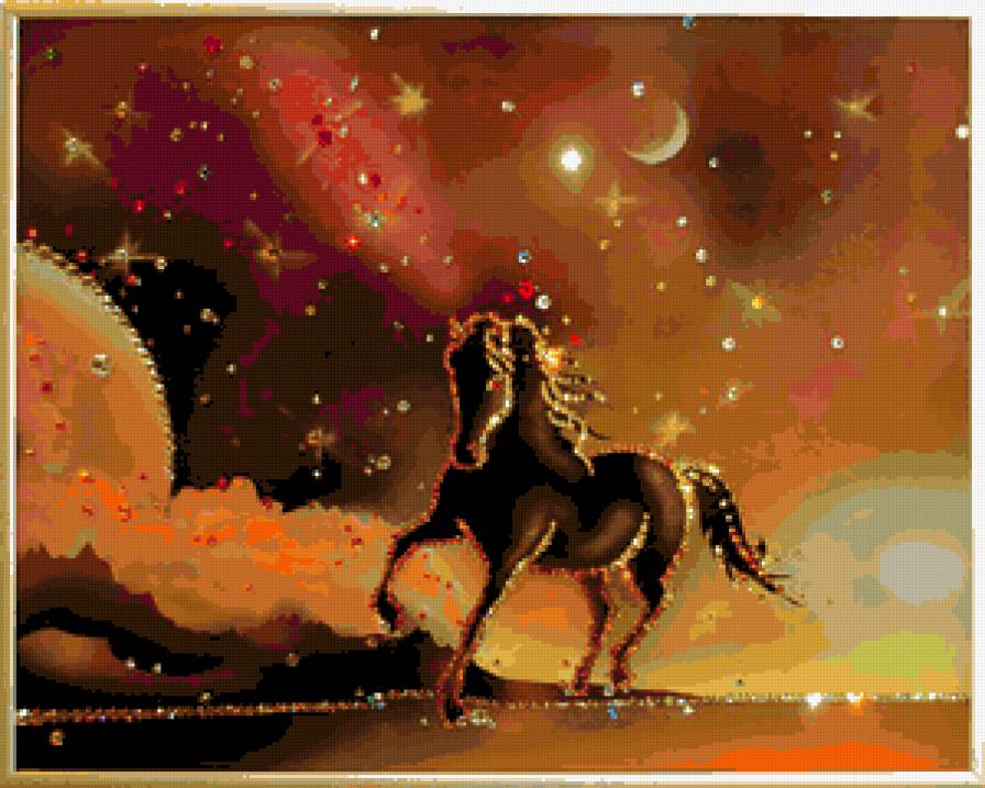 конь из сказки - лошади - предпросмотр