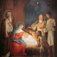Оригинал схемы вышивки «Рождение Христа» (№325529)