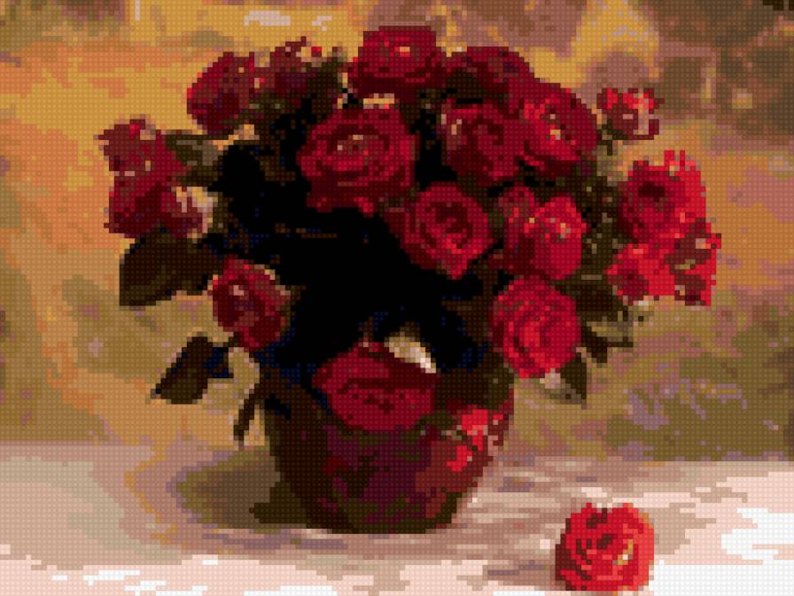 алые розы - предпросмотр