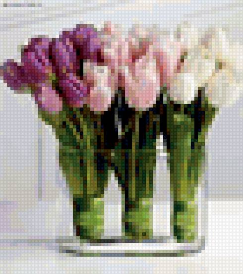 Тюльпаны - тюльпаны, ваза - предпросмотр