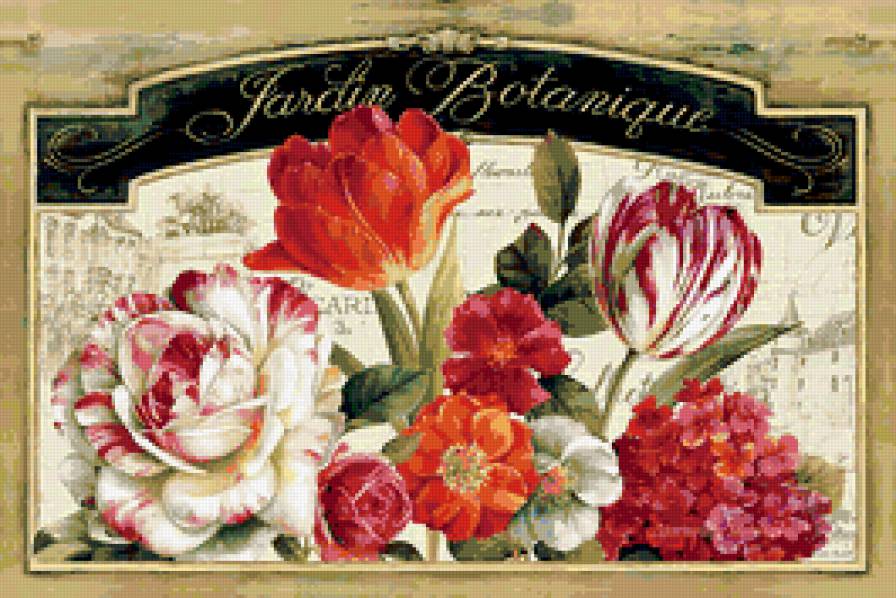 винтаж. - цветы, красота - предпросмотр