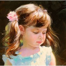 Схема вышивки «девочка»