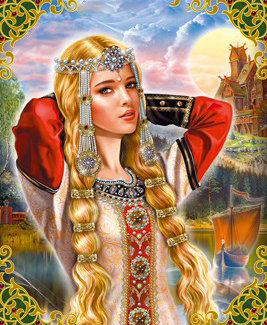 девушка - принцесса, образ, словяне, русь, женщина - оригинал