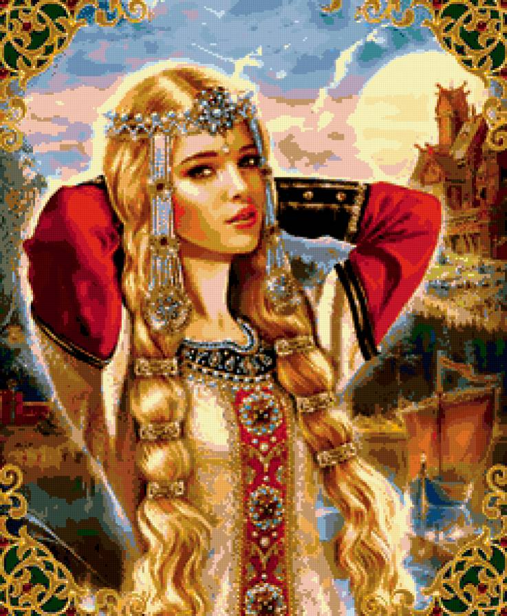 девушка - русь, принцесса, образ, женщина, словяне - предпросмотр