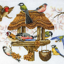 Схема вышивки «птички»
