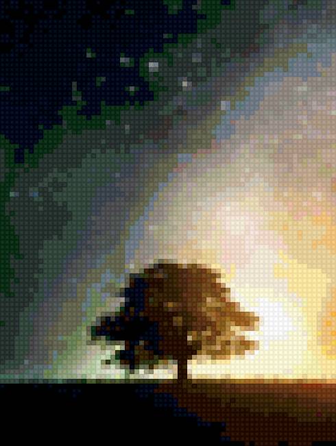 Лесное дерево - дерево, лес, небо - предпросмотр