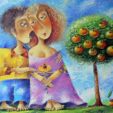 Схема вышивки «Юрий Мацик. Прогулка»