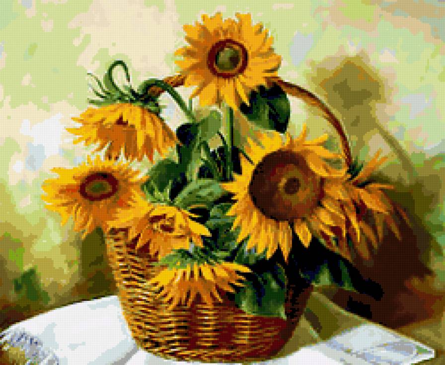 подсолнухи - предпросмотр