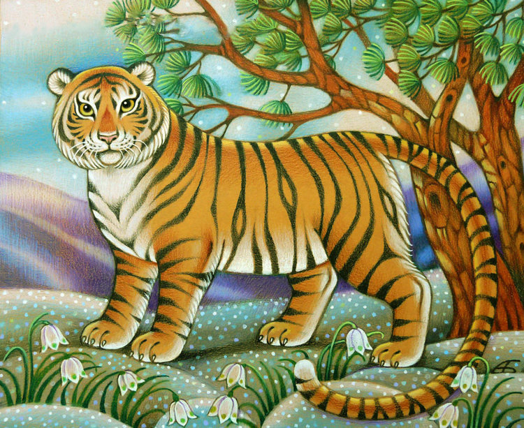 тигр - животные, кошки, весна, хищники, тигры - оригинал