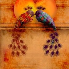 Схема вышивки «Птицы»