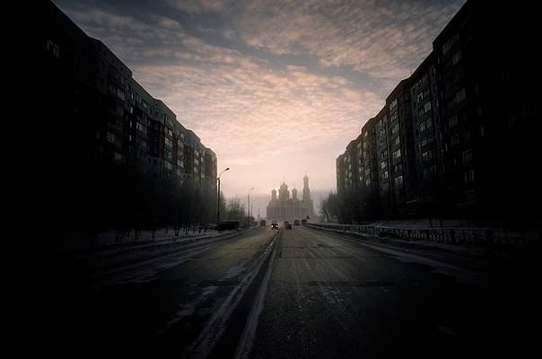 Улица - улица, здания - оригинал