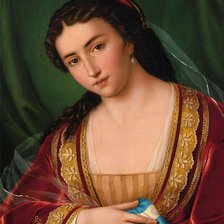 Схема вышивки «девушка»