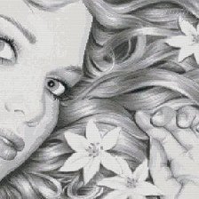 Схема вышивки «монохром»