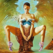 Схема вышивки «девушка»