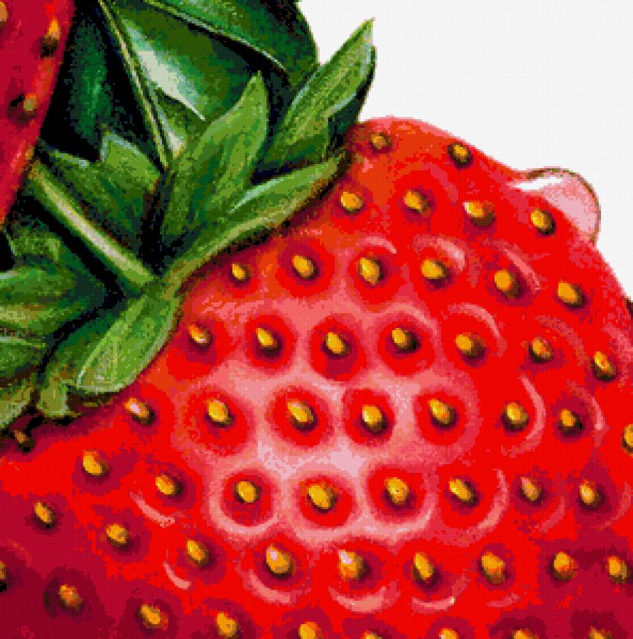 Клубничная подушка - листики, подушки, ягоды, клубника, подушка, ягодки - предпросмотр