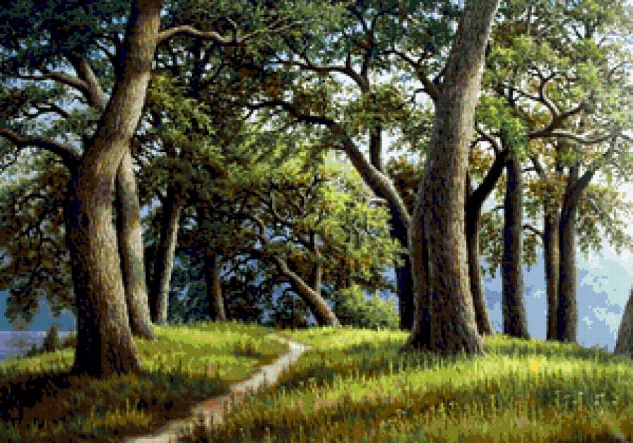 Серия "Пейзажи" - тропинка, лето, пейзаж - предпросмотр