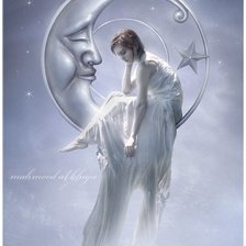 Схема вышивки «луна»