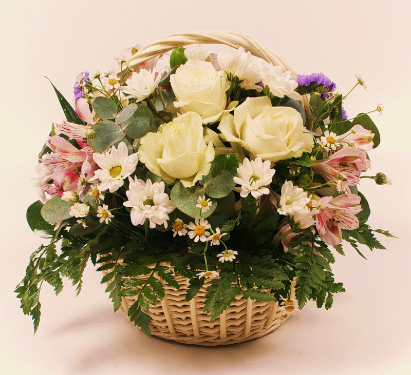 №331047 - цветы, букет, корзина, натюрморт - оригинал