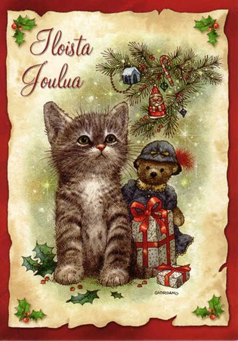 Мурёна - любимцы, пушистые комочки, рождество - оригинал