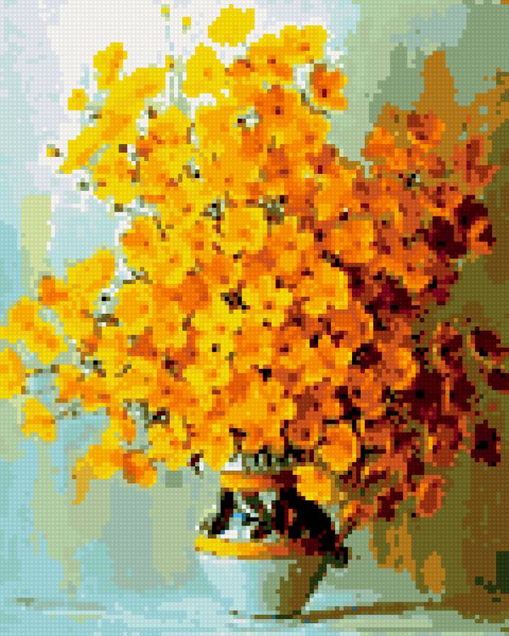 желтые цветы - предпросмотр