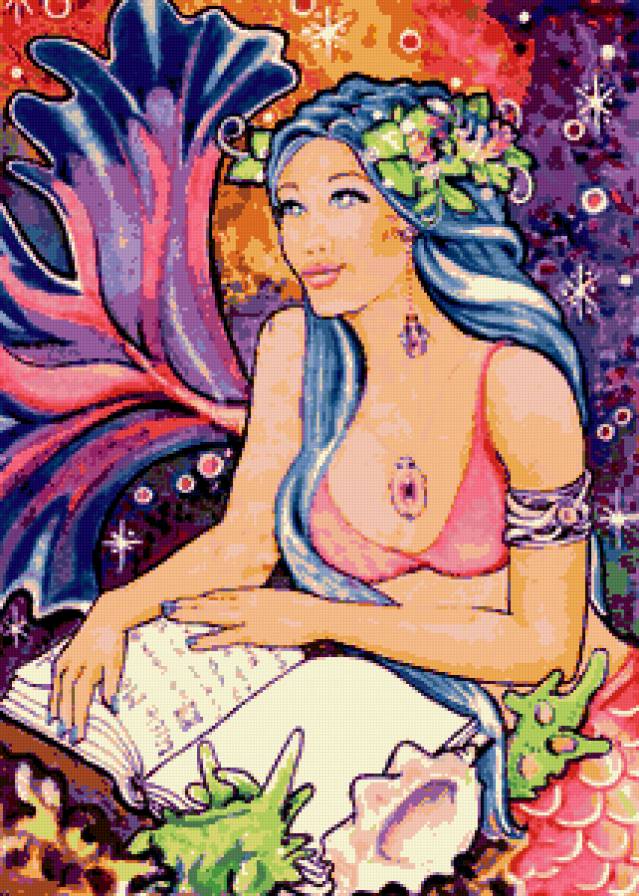 русалка - русалки, мифология, девушка, сказка, русалочка, фентези - предпросмотр