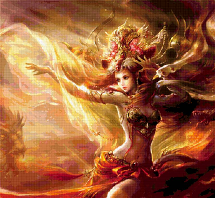 Повелительница драконов - девушка - предпросмотр