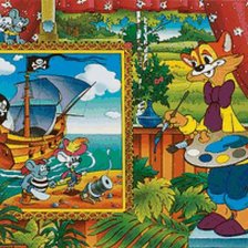 Схема вышивки «кот леопольд»