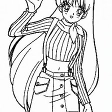 Схема вышивки «Рей хино»