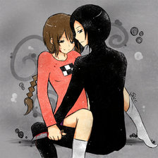 Схема вышивки «Мадоцуки и Масада-сэнсэй»