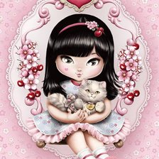 Схема вышивки «милашка»