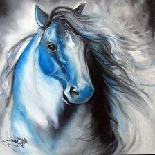 Схема вышивки «лошадь»