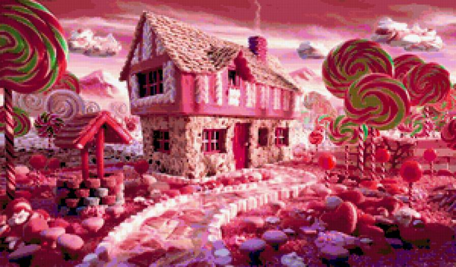 конфетный домик - предпросмотр