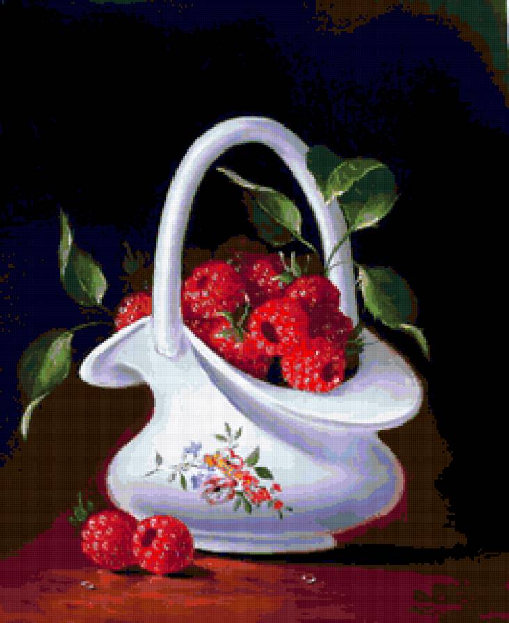 малина в вазочке - для кухни - предпросмотр