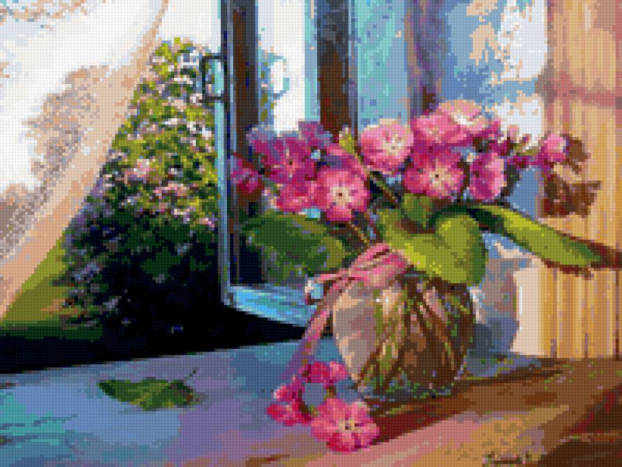 художник В.Плачев - цветы - предпросмотр