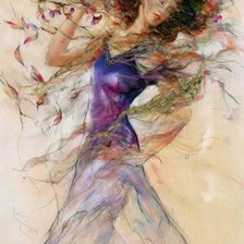 Схема вышивки «дева»