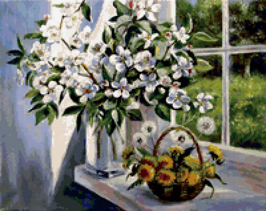 яблоня - цветы - предпросмотр