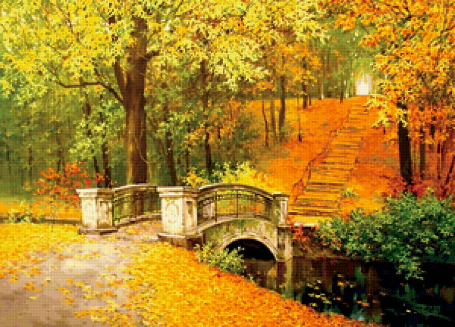 осенний пейзаж - лес, осень, пейзаж - предпросмотр