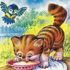 Схема вышивки «котенок»