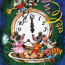 Схема вышивки «мышиный новый год»