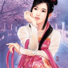 Схема вышивки «японка»